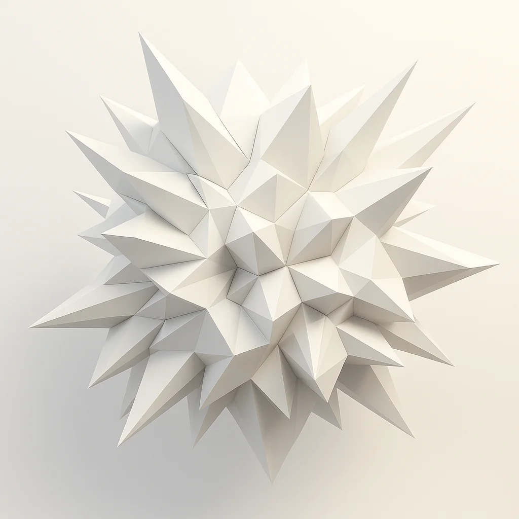 Abstract Polygonal Structure in Light Shades